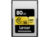 Lexar 80GB Professional CFexpress Type A Card GOLD Series LEXAR LCAGOLD080G-RNENG 